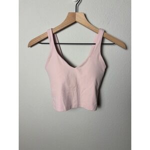 Lululemon Align Ribbed Tank Top Flush Pink Womens Size 2